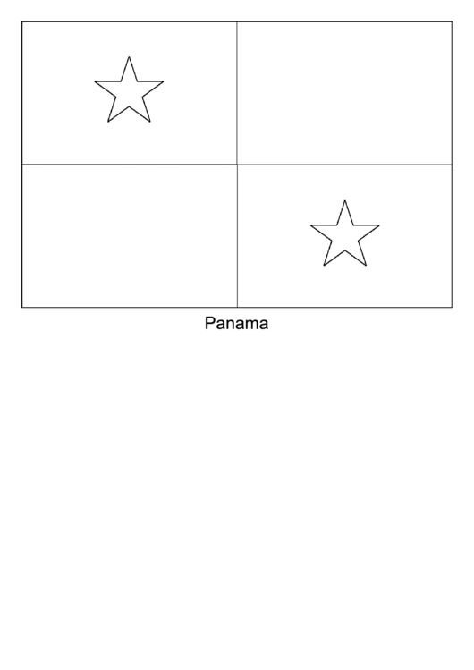Panama Flag Template Printable pdf