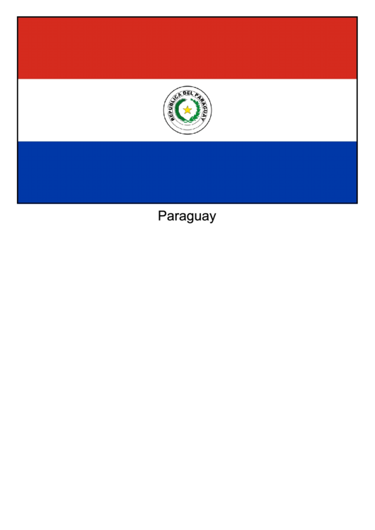 Paraguay Flag Template