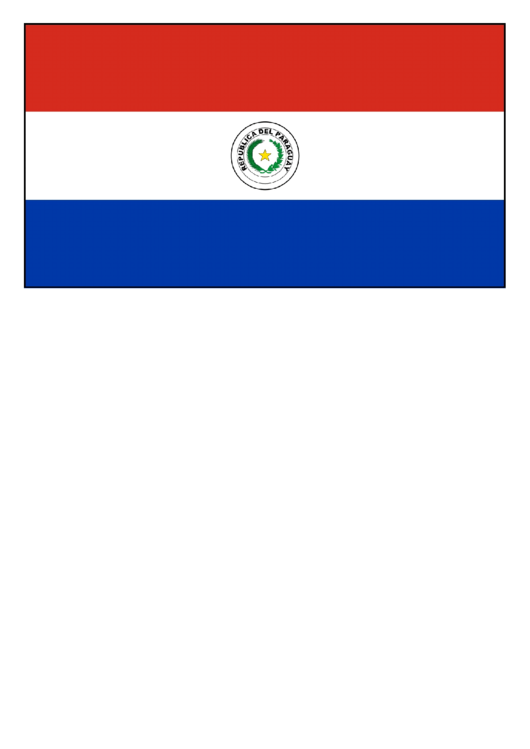 Paraguay Flag Template