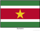 Suriname Flag Template