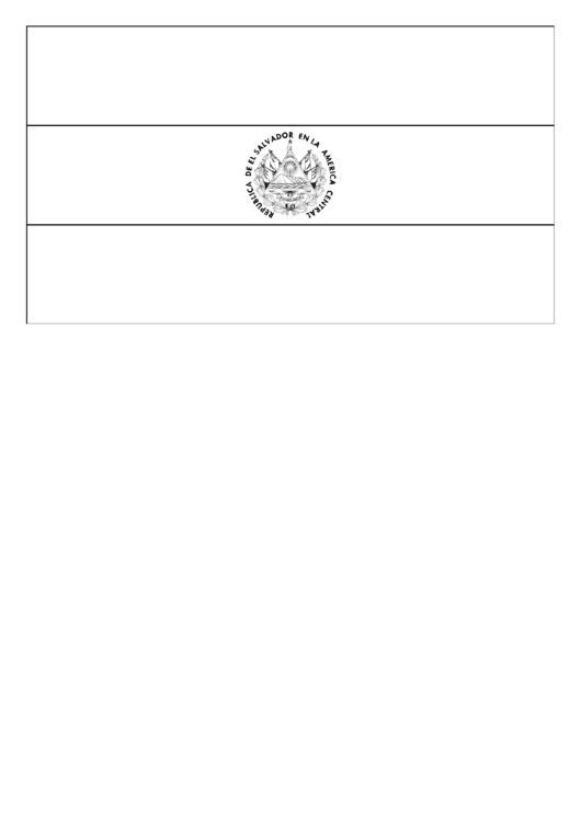 El Salvador Flag Template Printable pdf