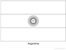 Argentina Flag Template