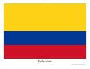 Colombia Flag Template