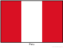 Peru Flag Template