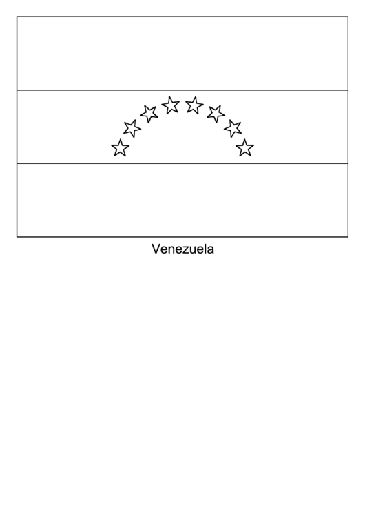 Venezuela Flag Template Printable pdf