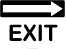 Directions - Exit Sign Template