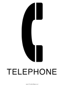 Telephone Sign Template