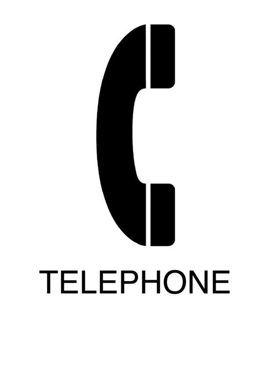 Telephone Sign Template Printable pdf