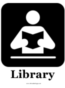Library Graphic Sign