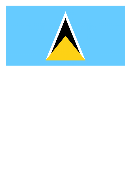 Saint Lucia Flag Template