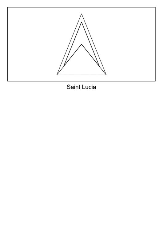 Saint Lucia Flag Template Printable pdf