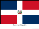 Dominican Republic Flag Template
