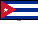 Cuba Flag Template