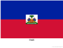 Haiti Flag Template