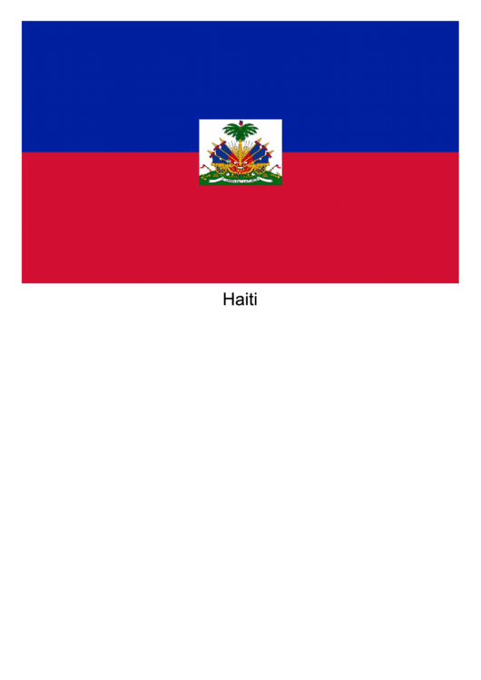 Haiti Flag Template