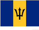Barbados Flag Template