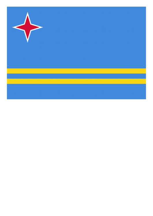 Aruba Flag Template Printable pdf