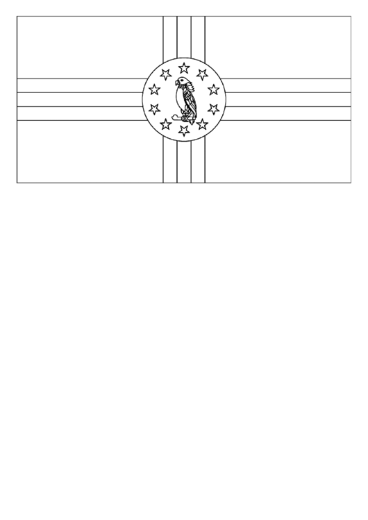 Fillable Dominica Flag Template Printable pdf