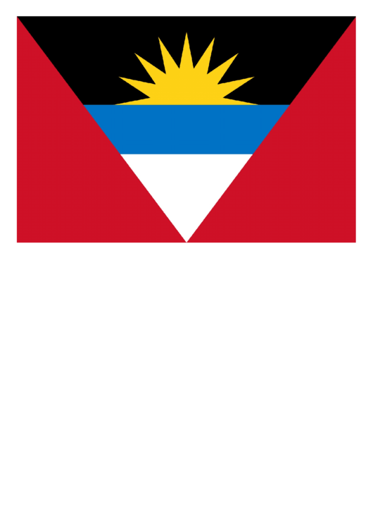 Antigua And Barbuda Flag Template Printable pdf