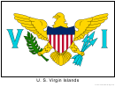United States Virgin Islands Flag Template