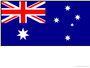 Australia Flag Template