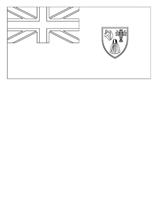 Turks And Caicos Islands Flag Template Printable pdf