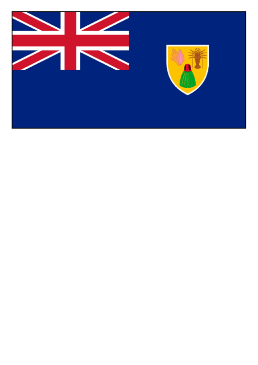 Turks And Caicos Islands Flag Template