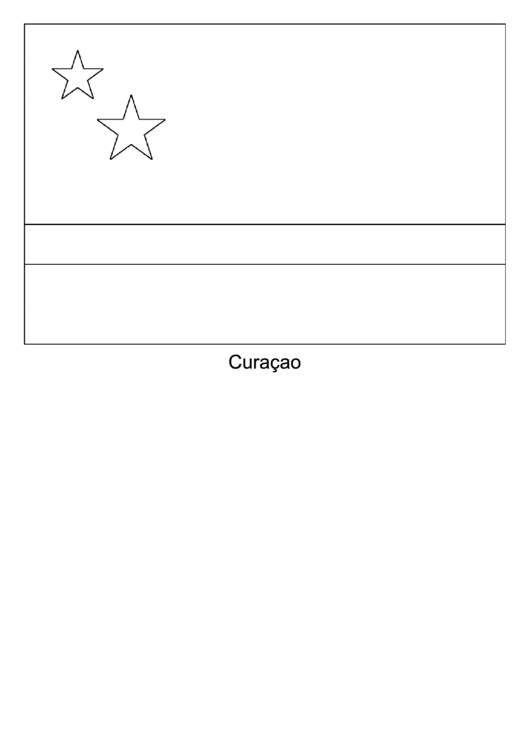 Curacao Flag Template Printable pdf