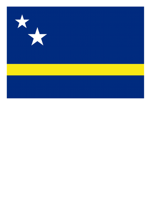 Curacao Flag Template Printable pdf