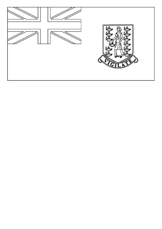 British Virgin Islands Flag Template Printable pdf