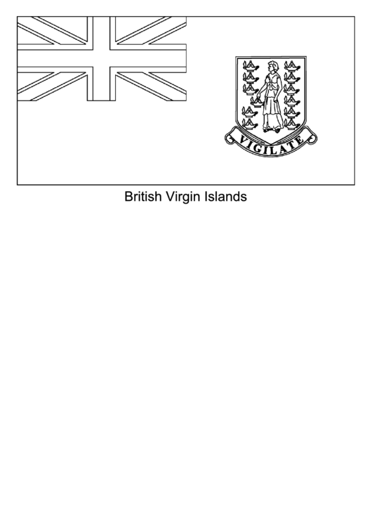 British Virgin Islands Flag Template