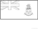 Cayman Islands Flag Template