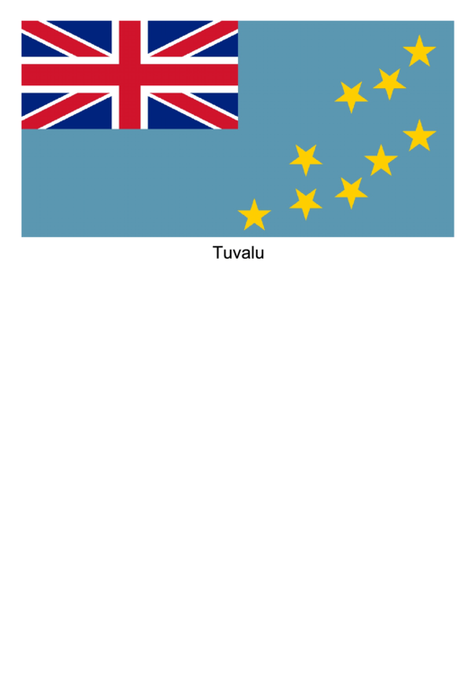 Tuvalu Flag Template