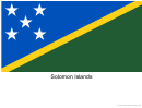 Solomon Islands Flag Template