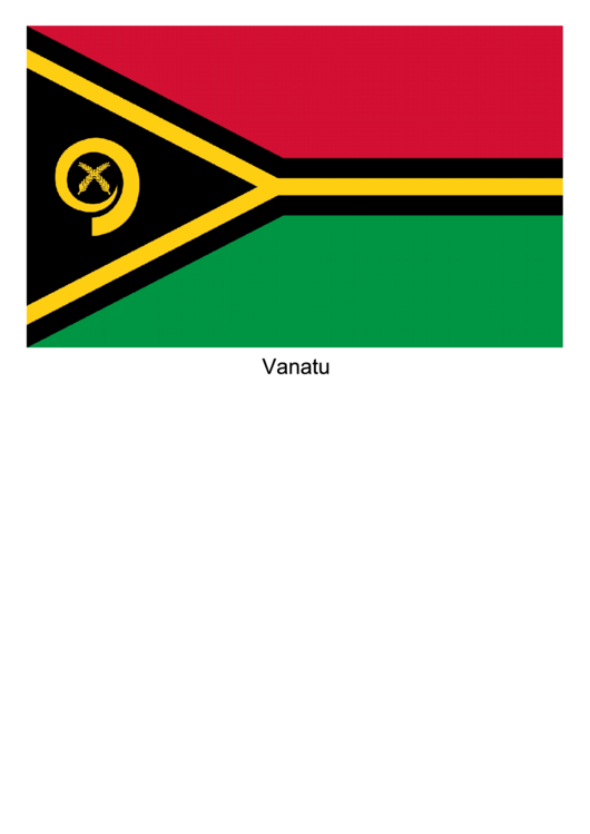 Vanuatu Flag Template Printable pdf