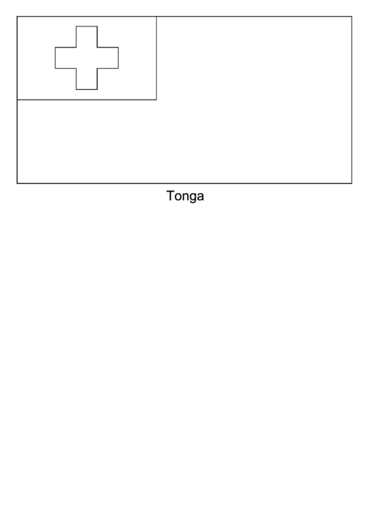 Tonga Flag Template