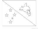 Papua New Guinea Flag Template