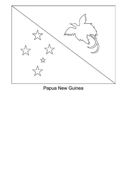 Papua New Guinea Flag Template