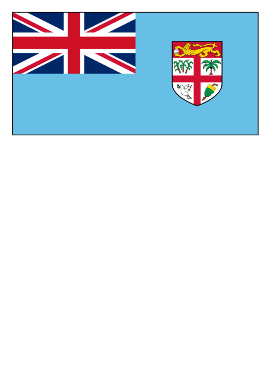 Fiji Flag Template Printable pdf