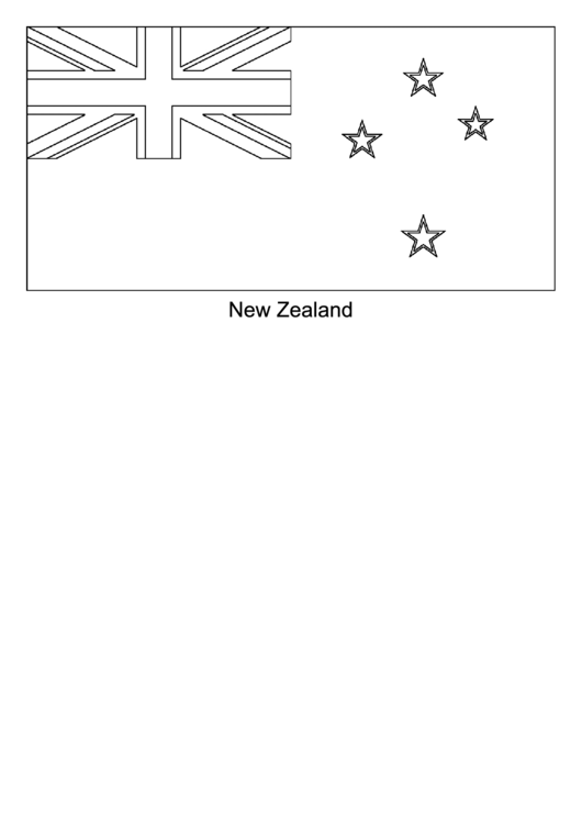 New Zealand Flag Template Printable pdf
