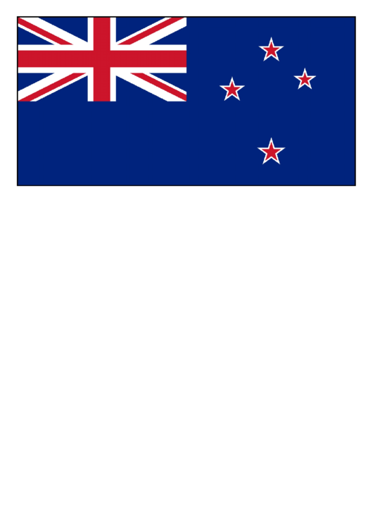 New Zealand Flag Template Printable pdf