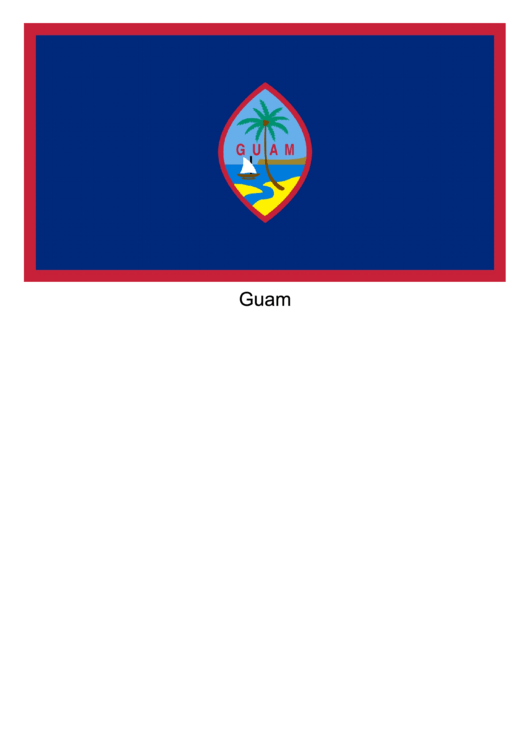 Guam Flag Template Printable pdf