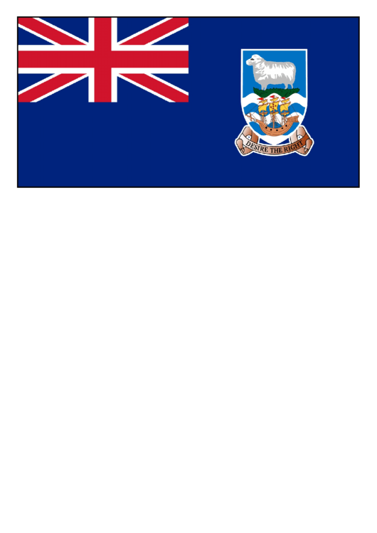 Falkland Islands Flag Template Printable pdf
