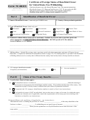 Substitute Form W-8ben - Certificate Of Foreign Status Of Beneficial Owner For United States Tax Withholding