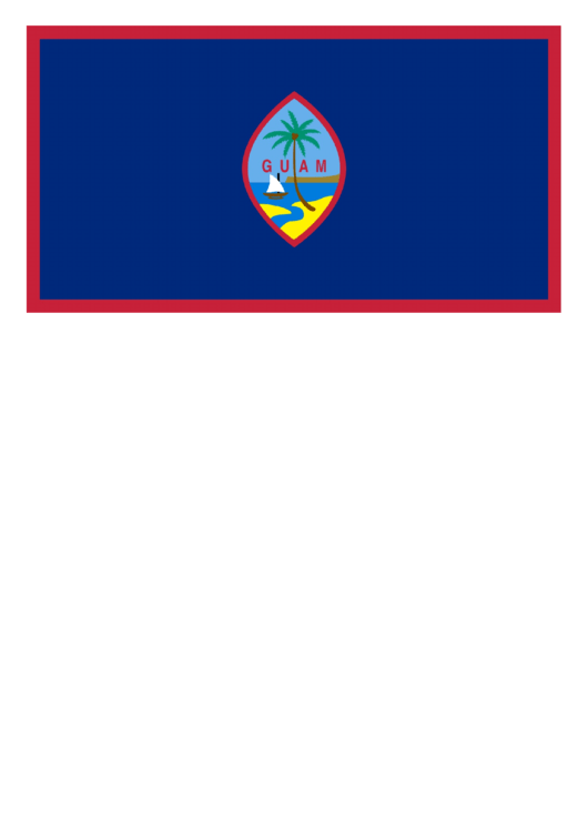 Guam Flag Template Printable pdf
