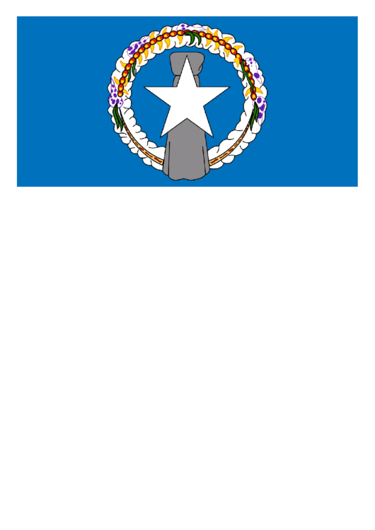 Northern Mariana Islands Flag Template Printable pdf