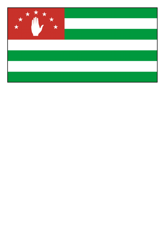 Abkhazia Flag Template