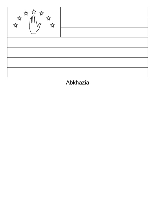 Abkhazia Flag Template Printable pdf