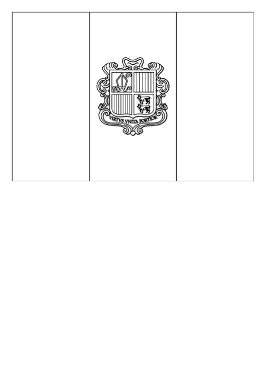 Andorra Flag Template Printable pdf
