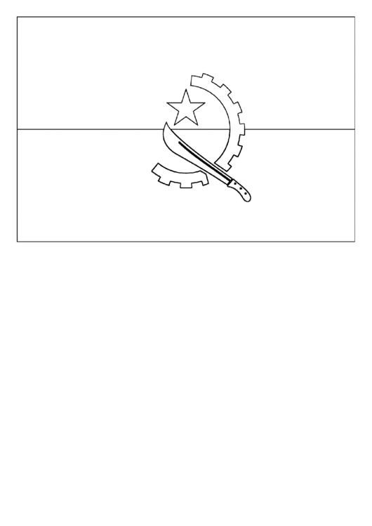 Angola Flag Template Printable pdf